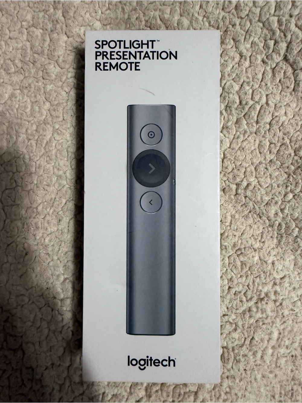 Logitech Spotlight Presentation Remote — White and Black Packaging